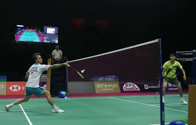 August 22, 2026, New Delhi, New Delhi, India: NEW DELHI, INDIA AUGUST 22, 2026: France s Alex Lanier plays a shot during his men s singles semi-final match against Canada s Victor Lai at the BWF World Championships 2026 in New Delhi, India, on Saturday, August 22, 2026. Lanier fought back to defeat Lai 16-21, 21-13, 21-14 to become France s first-ever men s singles finalist at the World Championships. Zuma Press City: New DelhiState: New DelhiCountry: IndiaCategory: INTDate: 22.08.2026ZUMA Categories: IN New Delhi India - ZUMAd288 20260822_zip_d288_045 Copyright: xDeepakx New Delhi India - ZUMA0864 0864619916st Copyright: xIMAGO Deepakx