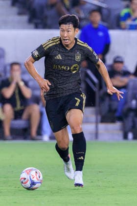 August 22, 2026, Los Angeles, California, USA: Son Heung-Min 7 of the Los Angeles Football Club during their regular season MLS, Fussball Herren, USA game against the Portland Timbers FC on Saturday August 22, 2026 at the BMO Stadium in Los Angeles, California. LAFC tie with Timbers, 1-1. ARIANA RUIZ PI Los Angeles USA - ZUMAp124 20260822_zaa_p124_070 Copyright: xArianaxRuizx