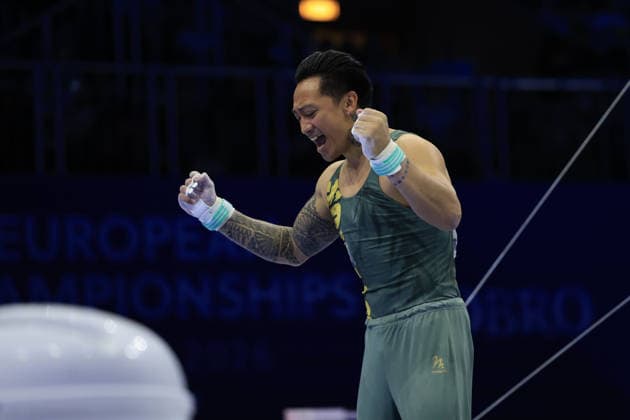 Zagreb, 22.08.2026. - 37TH EUROPEAN MEN™S ARTISTIC GYMNASTICS, Men s Artistic Gymnastics Apparatus Final Horizontal bar Individual SENIORS. 537 GEORGIOU Marios (CYP) Men s Artistic Gymnastics Apparatus Final Horizontal bar Individual SENIORS  2S6A0555.JPG