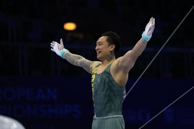 Zagreb, 22.08.2026. - 37TH EUROPEAN MEN™S ARTISTIC GYMNASTICS, Men s Artistic Gymnastics Apparatus Final Horizontal bar Individual SENIORS. 537 GEORGIOU Marios (CYP) Men s Artistic Gymnastics Apparatus Final Horizontal bar Individual SENIORS  2S6A0584.JPG