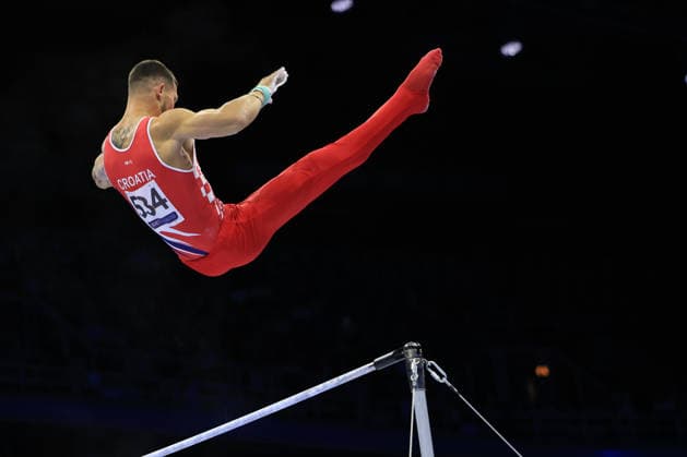 Zagreb, 22.08.2026. - 37TH EUROPEAN MEN™S ARTISTIC GYMNASTICS, Men s Artistic Gymnastics Apparatus Final Horizontal bar Individual SENIORS. 534 KOVTUN Illia (CRO) Men s Artistic Gymnastics Apparatus Final Horizontal bar Individual SENIORS  2S6A9146.JPG