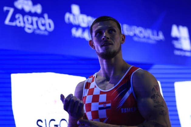 Zagreb, 22.08.2026. - 37TH EUROPEAN MEN™S ARTISTIC GYMNASTICS, Men s Artistic Gymnastics Apparatus Final Horizontal bar Individual SENIORS. 534 KOVTUN Illia (CRO) Men s Artistic Gymnastics Apparatus Final Horizontal bar Individual SENIORS  2S6A9513.JPG