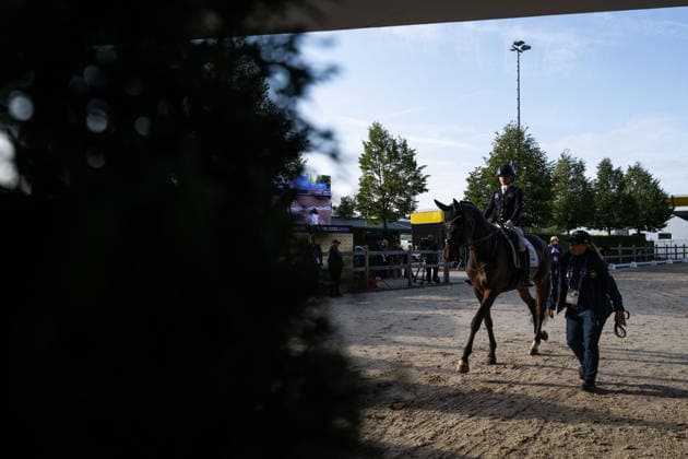 260823 Pam Svane of Sweden with horse Raja ahead of competing in the Para Dressage Grand Prix Freestyle Individual Final Grade III during day 13 of the 2026 FEI World Championships on August 23, 2026 in Aachen. Photo: Emma Wallskog BILDBYRAN kod EW EW0701 ridsport equestrian rid-vm 2026 2026 fei world championships bbeng ridsport-vm dressyr dressage para dressage paradressyr *** August 23, 2026: Pam Svane of Sweden with her horse Raja before competing in the Para Dressage Grand Prix Freestyle Individual Final (Grade III) on Day 13 of the 2026 FEI World Championships, 2026 in Aachen. Photo by Emma Wallskog. BILDBYRAN code EW EW0701 equestrian sports 2026 World Championships 2026 FEI World Championships bbeng equestrian sports World Championships dressage para dressage  Copyright: EMMAxWALLSKOG BB260823EW009