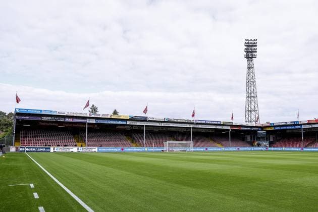 DEVENTER , 23-08-2026 , Stadium De Adelaarshorst , season 2026 2027 , Dutch Eredivisie football . match between Go Ahead Eagles and ADO Den Haag, Picture shows stadium overview Go Ahead Eagles - ADO  x205965446x Copyright: