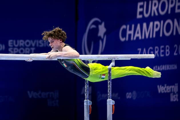 2026 Men s Artistic European Gymnastics Championships, Arena Zagreb, Zagreb, Croatia 23 8 2026 Juniors All-Around Final Ireland™s Robert Ward Robert Ward 23 8 2026  Copyright: xx 0NIK8208