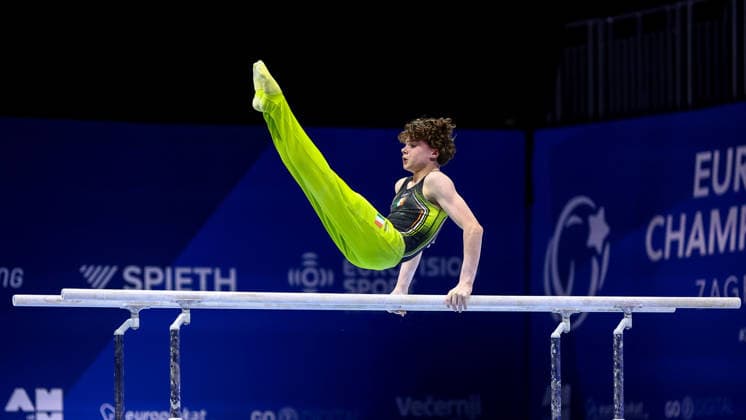 2026 Men s Artistic European Gymnastics Championships, Arena Zagreb, Zagreb, Croatia 23 8 2026 Juniors All-Around Final Ireland™s Robert Ward Robert Ward 23 8 2026  Copyright: xx 0NIK8212