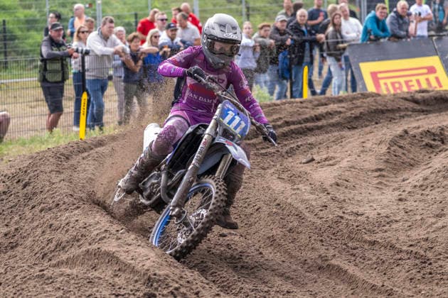 2026-08-23 - MXGP Arnhem ARNHEM, NETHERLANDS - AUGUST 23: 111 Kaylee van Dam (NED) during the MXGP Arnhem at the Motorsportpark Gelderland Midden on August 23, 2026 in Arnhem, Netherlands Arnhem Motorsportpark Gelderland Midden Netherlands Content not available for redistribution in The Netherlands directly or indirectly through any third parties. Copyright: xEdwinxBlaauwbroekx