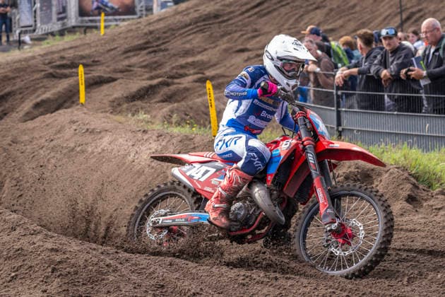 2026-08-23 - MXGP Arnhem ARNHEM, NETHERLANDS - AUGUST 23: 747 Maylinn-rose Sterk (NED) during the MXGP Arnhem at the Motorsportpark Gelderland Midden on August 23, 2026 in Arnhem, Netherlands Arnhem Motorsportpark Gelderland Midden Netherlands Content not available for redistribution in The Netherlands directly or indirectly through any third parties. Copyright: xEdwinxBlaauwbroekx