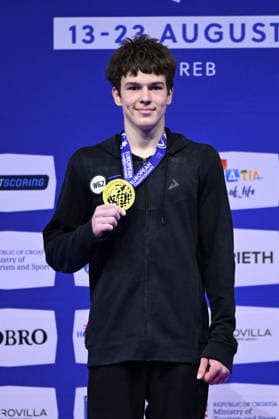IPA87725166 - Daniil Smirnov (WG2) of Russia won the gold medal in the all-around competition at the European Men s Artistic Gymnastics Championships in Zagreb, Croatia, on August 23, 2026  Copyright: xFilippoxTomasi IPAxSportx xx 87725166