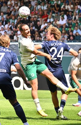 23.08.2026 - Fussball - Saison 2026 2027 - DFB Pokal Vereinspokal - 01. Runde: SpVgg Greuther Fürth ( Kleeblatt ) - VfL Bochum - Sportfoto Zink - xwoxzix - regulations prohibit any use of photographs as image sequences and or quasi-video - Jannis Heuer (22, SpVgg Greuther Fürth ) Mats Pannewig (24, VfL Bochum ) *** August 23, 2026 Soccer Season 2026–2027 DFB Cup Club Cup First Round SpVgg Greuther Fürth Kleeblatt vs. VfL Bochum Sports photo by Zink xwoxzix; regulations prohibit any use of photographs as image sequences and or quasi-video. Jannis Heuer 22, SpVgg Greuther Fürth Mats Pannewig 24, VfL Bochum