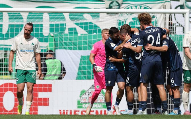 Rasmussen Christian Torjubel 0-1 , DFB Pokal , Greuther Fürth-VfL Bochum , , Fußball , in dem Sportpark Ronhof Stadion in Fürth , Bayern , Deutschland . August 23 , 2026 . Photo by: Davide Elias IPA Photo Pressefoto DENL Copyright: xDavidexEliasx