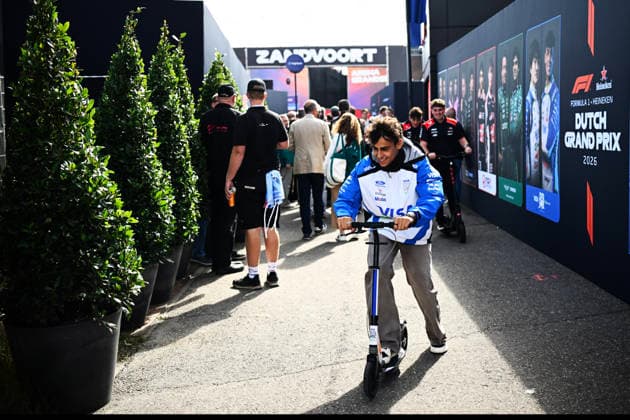 F1 Grand Prix of Netherlands Arvid Lindblad of the Visa Cash App Racing Bulls Formula One team, driving the 41 Red Bull Ford VCARB 03, is in the paddock during the FIA Formula One World Championship, WM, Weltmeisterschaft Heineken Dutch Grand Prix in Zandvoort, Netherlands, on August 23, 2026. Zandvoort Netherlands  Copyright: xLucaxBarsalix originalFilename:barsali-notitle260823_npfis.jpg