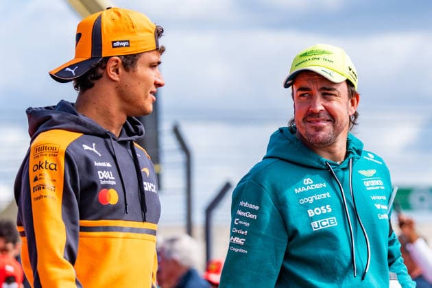 FIA Formula 1 World Championship, WM, Weltmeisterschaft Dutch Grand Prix 2026 Zandvoort, 20.08.2026, Das Rennen, Grosser Preis Lando Norris und Fernando Alonso *** FIA Formula 1 World Championship, 2026 Dutch Grand Prix at Zandvoort, August 20, 2026, The Race, Grand Prix: Lando Norris and Fernando Alonso Copyright: xBahhoxKarax