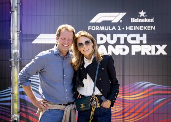 ZANDVOORT - Prince Floris and Princess AimÃ e prior to the F1 Dutch Grand Prix at the Zandvoort Circuit. REMKO DE WAAL ANP xVIxANPxSportx xxANPxIVx 566096428 originalFilename: 566096428.jpg