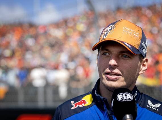 ZANDVOORT - Max Verstappen (Red Bull Racing) during the drivers parade ahead of the F1 Dutch Grand Prix at the Circuit Zandvoort. SEM VAN DER WAL ANP xVIxANPxSportx xxANPxIVx 566097854 originalFilename: 566097854.jpg