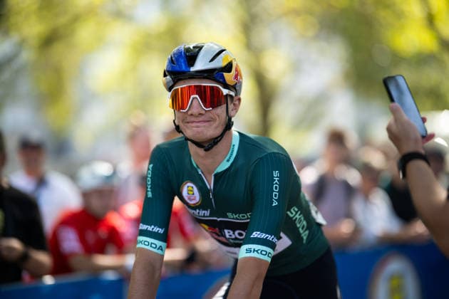 Lidl Deutschland Tour, Etappe 4, 23.08.2026 Giulio Pellizzari (ITA, Red Bull - BORA - hansgrohe) Heilbronn Germany *** Lidl Germany Tour, Stage 4, August 23, 2026 Giulio Pellizzari (ITA), Red Bull BORA hansgrohe, Heilbronn, Germany Copyright: xCarlaxHilgerx