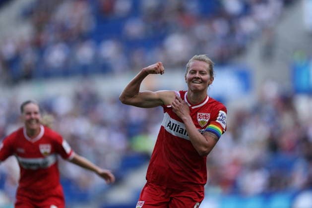 GER, Sinsheim, TSG Hoffenheim vs VfB Stuttgart, Google Pixel Frauen Bundesliga, Fussball, DFB, Spielzeit 2026 2027, 1. Spieltag im Bild: Maximiliane Rall (VfB Stuttgart Frauen 8) erzielt das Tor zum 1:1, Tor, Jubel und Freude, Emotionen DFB DFL REGULATIONS PROHIBIT ANY USE OF PHOTOGRAPHS AS IMAGE SEQUENCES AND OR QUASI-VIDEO, 23.08.2026 *** GER, Sinsheim, TSG Hoffenheim vs. VfB Stuttgart, Google Pixel Women s Bundesliga, Soccer, DFB, 2026–2027 Season, Matchday 1 in Pictures: Maximiliane Rall of VfB Stuttgart Women s Team 8 scores the goal to tie the game at 1–1, Goal, celebration and joy, emotions. DFB and DFL regulations prohibit any use of photographs as image sequences and or quasi-video. August 23, 2026 Copyright: HMBxMedia HendrikxHamelau