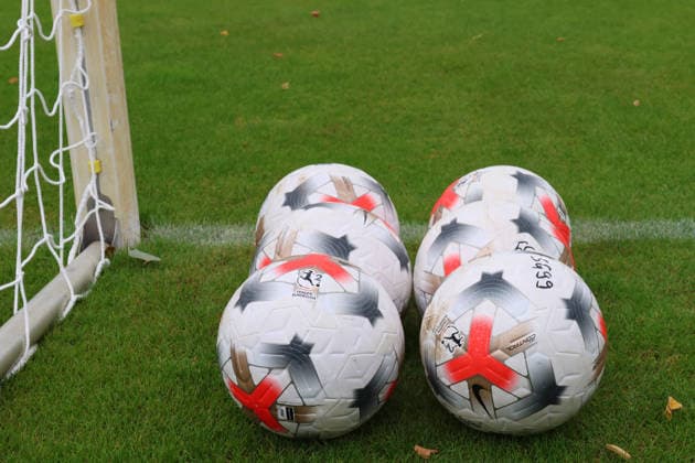 2026-08-23 ,FC Viktoria - SG 99 Andernach, Frauen, 2. Bundesliga, 3.Spieltag, Stadion Lichterfelde Spielbälle Berlin Berlin Germany *** August 23, 2026, FC Viktoria SG 99 Andernach, Women, 2. Bundesliga, Matchday 3, Lichterfelde Stadium, Match Balls, Berlin, Berlin, Germany