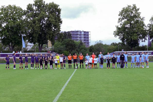 2026-08-23 ,FC Viktoria - SG 99 Andernach, Frauen, 2. Bundesliga, 3.Spieltag, Stadion Lichterfelde links Andernach , rechts Viktoria Berlin Berlin Germany *** August 23, 2026, FC Viktoria SG 99 Andernach, Women s Team, 2nd Bundesliga, Matchday 3, Lichterfelde Stadium (Andernach on the left, Viktoria Berlin on the right), Berlin, Germany