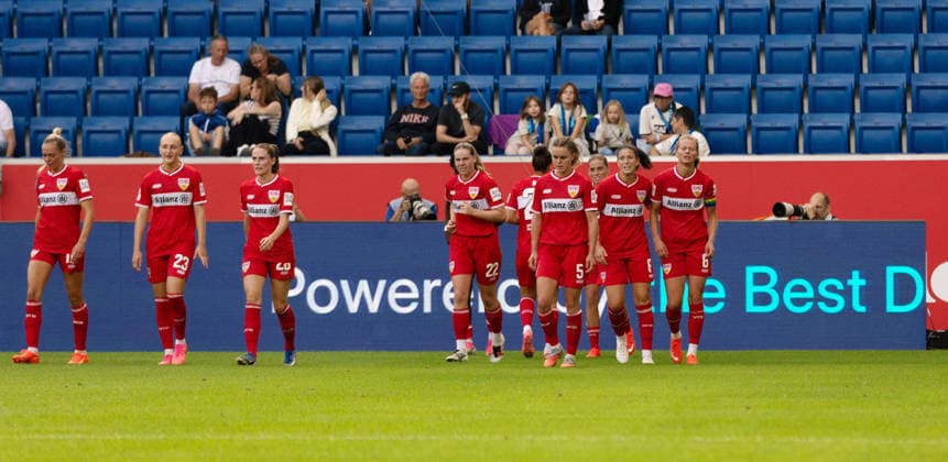 23.08.26 Frauen TSG 1899 Hoffenheim - VfB Stuttgart Deutschland, Stuttgart, 23.08.2026, Fussball, Frauen, Bundesliga, Saison 2026 2027, TSG 1899 Hoffenheim - VfB Stuttgart: Maximiliane Rall (VfB Stuttgart); Jubel Tor 1:1 Rall. *** August 23, 2026 Women s TSG 1899 Hoffenheim vs. VfB Stuttgart Germany, Stuttgart, August 23, 2026, Soccer, Women s, Bundesliga, 2026–2027 Season, TSG 1899 Hoffenheim vs. VfB Stuttgart, Maximiliane Rall (VfB Stuttgart) celebrates goal 1–1, Rall