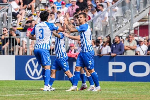 DFB-Pokal: Bahlinger SC vs 1. FC Magdeburg, 22.08.2026 Torjubel zum 0:1 durch Mateusz Å»ukowski (1. FC Magdeburg, 22) DFB-Pokal: Bahlinger SC vs 1. FC Magdeburg, Kaiserstuhlstadion, 22.08.2026 DFB DFL REGULATIONS PROHIBIT ANY USE OF PHOTOGRAPHS AS IMAGE SEQUENCES AND OR QUASI-VIDEO. *** DFB Cup: Bahlinger SC vs. 1. FC Magdeburg, August 22, 2026—Celebration of the 0–1 goal by Mateusz Zukowski, 1. FC Magdeburg, 22 DFB Cup: Bahlinger SC vs. 1. FC Magdeburg, Kaiserstuhlstadion, August 22, 2026 DFB DFL regulations prohibit any use of photographs as image sequences and or quasi-video Copyright: xBEAUTIFULxSPORTS Boscox