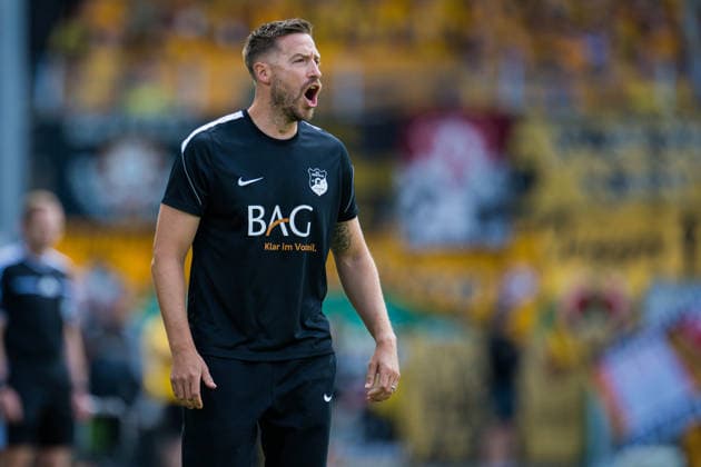23.08.2026 - Fußball, 2026 2027, DFB-Pokal, 1. Hauptrunde, SV Westfalia Rhynern - SG Dynamo Dresden: Marco Stiepermann (Trainer - Rhynern) DFB REGULATIONS PROHIBIT ANY USE OF PHOTOGRAPHS AS IMAGE SEQUENCES AND OR QUASI-VIDEO. *** August 23, 2026 Soccer, 2026–2027, DFB Cup, 1st Round, SV Westfalia Rhynern vs. SG Dynamo Dresden, Marco Stiepermann, Rhynern Coach. DFB regulations prohibit any use of photographs as image sequences and or quasi-video.