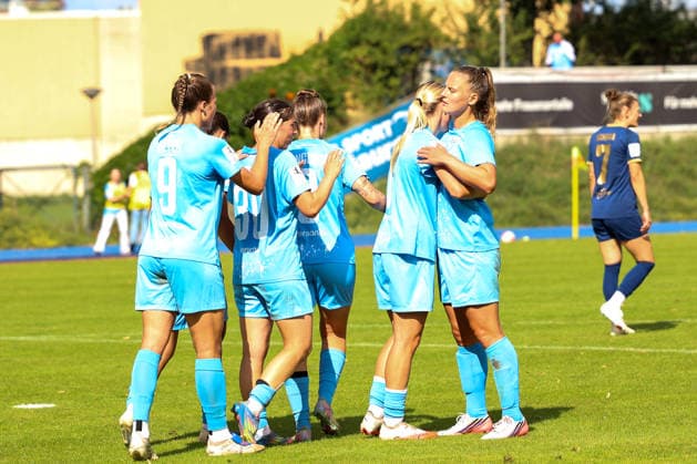 2026-08-23 ,FC Viktoria - SG 99 Andernach, Frauen, 2. Bundesliga, 3.Spieltag, Stadion Lichterfelde Jubel bei Viktoria Berlin Berlin Germany *** August 23, 2026, FC Viktoria SG 99 Andernach, Women s Team, 2nd Bundesliga, Matchday 3, Lichterfelde Stadium—Jubilation at Viktoria Berlin, Berlin, Germany