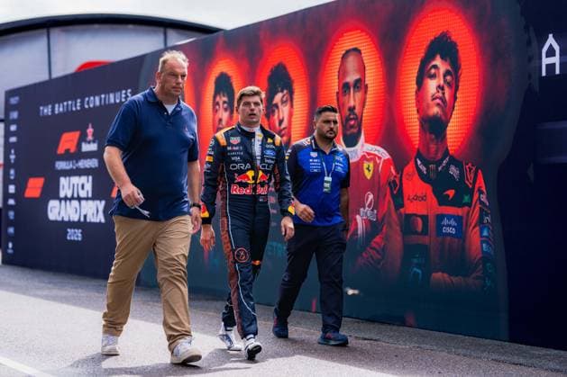 ZANDVOORT, 23-08-2026, Circuit Zandvoort , Formula 1 Heineken Dutch Grand Prix 2026 Sunday , Disappointed Red Bull Racing Driver Max Verstappen that crashed out of the race Formula 1 Dutch Grand Prix 2026 Sunday  x205975697x Copyright: