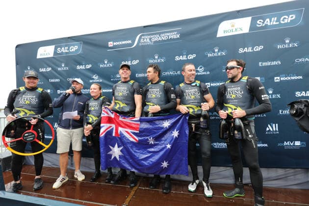 Australische SAIL-GP-Sieger in Sassnitz *** Australian SAIL GP Winners in Sassnitz