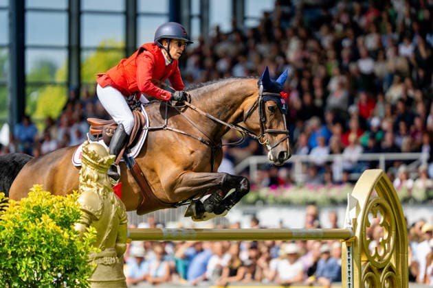Laura Kraut auf Baloutinue (USA) FEI Jumping World Championship, WM, Weltmeisterschaft Aachen 2026, Third Competition Individual Final, Longines-Prize, 23.08.2026 FEI Jumping World Championship Aachen 2026, Third Competition Individual Final, Longines-Prize, 23.08.2026 Aachen *** Laura Kraut on Baloutinue USA at the 2026 FEI Jumping World Championships in Aachen, Third Competition Individual Final, Longines Prize, August 23, 2026, FEI Jumping World Championships in Aachen 2026, Third Competition Individual Final, Longines Prize, August 23, 2026, Aachen Copyright: xEibner-Pressefoto J.xDerondeaux EP_JDU