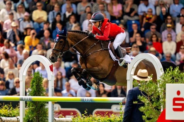 Laura Kraut auf Baloutinue (USA) FEI Jumping World Championship, WM, Weltmeisterschaft Aachen 2026, Third Competition Individual Final, Longines-Prize, 23.08.2026 FEI Jumping World Championship Aachen 2026, Third Competition Individual Final, Longines-Prize, 23.08.2026 Aachen *** Laura Kraut on Baloutinue USA at the 2026 FEI Jumping World Championships in Aachen, Third Competition Individual Final, Longines Prize, August 23, 2026, FEI Jumping World Championships in Aachen 2026, Third Competition Individual Final, Longines Prize, August 23, 2026, Aachen Copyright: xEibner-Pressefoto J.xDerondeaux EP_JDU