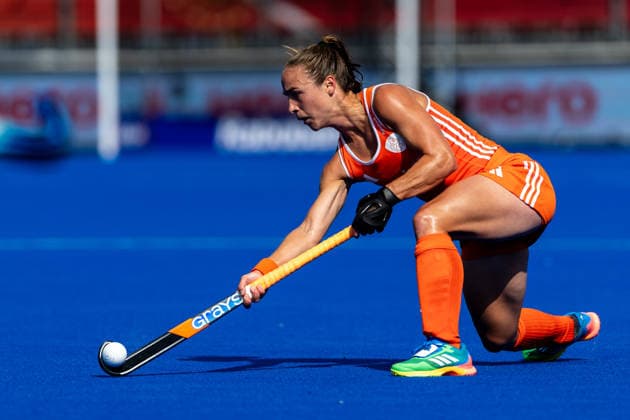 FIH Hockey World Cup: Netherlands Women v China AMSTELVEEN, NL - AUGUST 23: Lisa Post of Netherlands Women during the FIH Hockey World Cup match between Netherlands Women and China at Wagener Stadion on August 23, 2026 in Amstelveen, Netherlands. Amstelveen Wagener Stadion Netherlands Content not available for redistribution in The Netherlands directly or indirectly through any third parties. Copyright: xMarcelxvanxPlateringenx