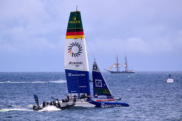 GER, Sail GP, Rockwool Germany Sail Grand Prix, Sassnitz, 22.-23.08.2026, Deutschland, Samstag, 23.08.2026, Renntag 2, GERMANY BY DEUTSCHE BANK - Sail GP Team - Germany; Driver - Erik Kosegarten-Heil, GER, Sail GP, Rockwool Germany Sail Grand Prix, Sassnitz, 22.-23.08.2026, Deutschland, Samstag, 23.08.2026, Renntag 2, *** GER, Sail GP, Rockwool Germany Sail Grand Prix, Sassnitz, August 22–23, 2026, Germany, Saturday, August 23, 2026, Race Day 2, GERMANY BY DEUTSCHE BANK Sail GP Team Germany Driver Erik Kosegarten Heil, GER, Sail GP, Rockwool Germany Sail Grand Prix, Sassnitz, August 22–23, 2026, Germany, Saturday, August 23, 2026, Race Day 2, Copyright: xClaudiusxRauchx