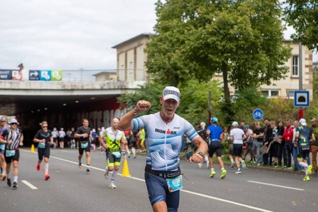August 23, 2026, Leipzig, Saxony, Germany: LEIPZIG, GERMANY Ã¢â‚¬ AUGUST 23, 2026: Athletes compete in the inaugural IRONMAN 70.3 Leipzig in Leipzig, Germany, on August 23, 2026, marking the first edition of the middle-distance triathlon held in the city. More than 2,600 athletes from Germany and abroad took part in the event, which combines swimming, cycling and running, as spectators gathered along the course to watch the competition. Leipzig Germany - ZUMAq101 20260823_zna_q101_045 Copyright: xMariaxCastrox