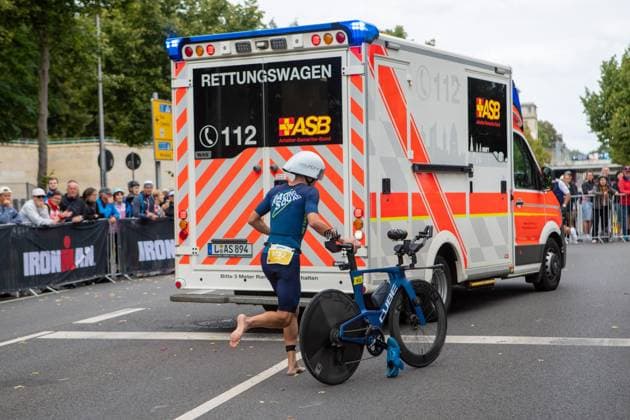August 23, 2026, Leipzig, Saxony, Germany: LEIPZIG, GERMANY Ã¢â‚¬ AUGUST 23, 2026: Athletes compete in the inaugural IRONMAN 70.3 Leipzig in Leipzig, Germany, on August 23, 2026, marking the first edition of the middle-distance triathlon held in the city. More than 2,600 athletes from Germany and abroad took part in the event, which combines swimming, cycling and running, as spectators gathered along the course to watch the competition. More Than 2,600 Athletes Compete In Inaugural IRONMAN 70.3 Leipzig  - ZUMAq101 20260823_zna_q101_053 Copyright: xMariaxCastrox