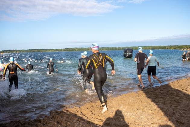 August 23, 2026, Leipzig, Saxony, Germany: LEIPZIG, GERMANY Ã¢â‚¬ AUGUST 23, 2026: Athletes compete in the inaugural IRONMAN 70.3 Leipzig in Leipzig, Germany, on August 23, 2026, marking the first edition of the middle-distance triathlon held in the city. More than 2,600 athletes from Germany and abroad took part in the event, which combines swimming, cycling and running, as spectators gathered along the course to watch the competition. More Than 2,600 Athletes Compete In Inaugural IRONMAN 70.3 Leipzig  - ZUMAq101 20260823_zna_q101_059 Copyright: xMariaxCastrox