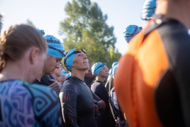 August 23, 2026, Leipzig, Saxony, Germany: LEIPZIG, GERMANY Ã¢â‚¬ AUGUST 23, 2026: Athletes compete in the inaugural IRONMAN 70.3 Leipzig in Leipzig, Germany, on August 23, 2026, marking the first edition of the middle-distance triathlon held in the city. More than 2,600 athletes from Germany and abroad took part in the event, which combines swimming, cycling and running, as spectators gathered along the course to watch the competition. More Than 2,600 Athletes Compete In Inaugural IRONMAN 70.3 Leipzig  - ZUMAq101 20260823_zna_q101_063 Copyright: xMariaxCastrox
