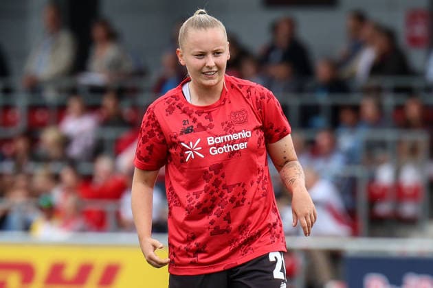 Deutschland: Fußball Google Pixel Frauen-Bundesliga 2026 - 2027, 1. Spieltag - RB Leipzig gegen Bayer 04 Leverkusen, Trainingszentrum von RB Leipzig (Leipzig): Vanessa Fudalla (Bayer 04 Leverkusen Frauen, 21) Freisteller *** Germany Soccer Google Pixel Women s Bundesliga 2026 2027, Matchday 1: RB Leipzig vs. Bayer 04 Leverkusen, RB Leipzig Training Center in Leipzig, Vanessa Fudalla (Bayer 04 Leverkusen Women), 21 cutouts Copyright: xLucasxWalterx