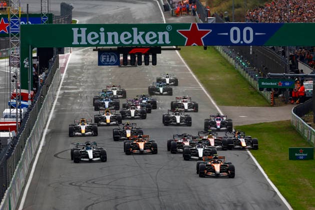 Zandvoort: F1 GP Netherlands 2026 on August, 23, 2026, (Photo by Hoch Zwei), 01 NORRIS Lando (gbr), McLaren F1 Team MCL40, action, Start Zandvoort Netherlands *** 2026 Dutch F1 Grand Prix at Zandvoort on August 23, 2026; Photo by Hoch Zwei, 01 NORRIS Lando (GBR), McLaren F1 Team MCL40, action, start at Zandvoort, Netherlands