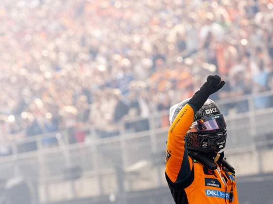 ZANDVOORT - Lando Norris (McLaren) wins the F1 Dutch Grand Prix at the Circuit of Zandvoort. SEM VAN DER WAL ANP xVIxANPxSportx xxANPxIVx 566110264 originalFilename: 566110264.jpg