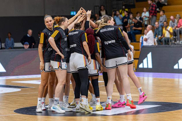 GOETTINGEN, GERMANY - AUGUST 23: The German Team during the exhibition game, match between Germany vs. Hungary at Sparkassen-Arena on August 23, 2026 in Goettingen, Germany. Lower Saxony Germany Copyright: xBEAUTIFULxSPORTS Freudensteinx