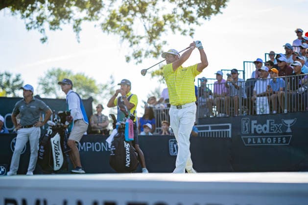 August 23, 2026, St. Louis, Missouri, USA: HIDEKI MATSUYAMA tees off of the first hole during Round 4 of the BMW Championship at Bellerive Country Club. PGA, Golf Herren Tour 2026: BMW Championship Round 4  - ZUMAw173 20260823_zsp_w173_010 Copyright: xLukexWelshx