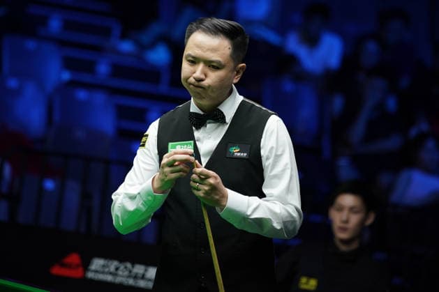 WUHAN, CHINA - AUGUST 23: Xiao Guodong of China plays a shot during his 5-0 victory against Wang Xinbo of China in the round of 64 at the 2026 Wuhan Open on August 23, 2026 in Wuhan, Hubei Province of China.  Copyright: xTaixChengzhex 111661673572