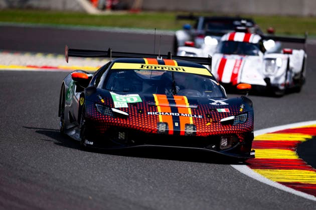 AUTO - ELMS - 4 HOURS OF SPA-FRANCORCHAMPS 2026 50 TOLEDO Custodio (usa), WADOUX Lilou (fra), AGOSTINI Riccardo (ita), Richard Mille AF Corse, Ferrari 296 LMGT3 Evo, LMGT3, action during the 4 Hours of Spa-Francorchamps, 4th round of the 2026 European Le Mans Series on the Circuit de Spa-Francorchamps from August 21 to 23, 2026 in Stavelot, Belgium - StavelotBelgium  Copyright: xFabrizioxBoldonix