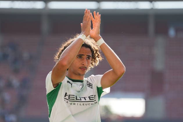 23.08.2026, xydrx, Fußball, DFB Pokal, TSV Schott Mainz - Borussia Mönchengladbach, Saison 2026 2027, MEWA Arena: Wael Mohya (Borussia Moenchengladbach, 36) freut sich über den Sieg DFB regulations prohibit any use of photographs as image sequences and or quasi-video. *** August 23, 2026, xydrx, Soccer, DFB Cup, TSV Schott Mainz vs. Borussia Mönchengladbach, 2026–2027 season, MEWA Arena, Wael Mohya, Borussia Mönchengladbach, No. 36 celebrates the victory. DFB regulations prohibit any use of photographs as image sequences and or quasi-video. Copyright: HMBxMedia YannisxDreimann
