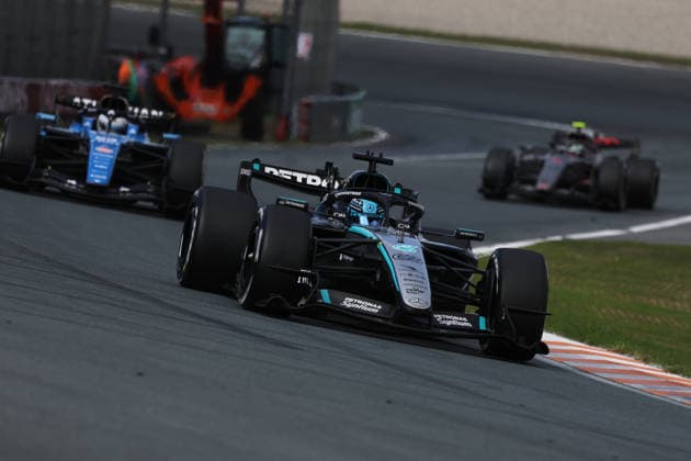 F1 - DUTCH GRAND PRIX 2026 63 RUSSELL George (gbr), Mercedes AMG F1 Team W17, action during the Formula 1 Dutch Grand Prix 2026, 12th round of the 2026 Formula One World Championship, WM, Weltmeisterschaft from August 21 to 23, 2026 on the Circuit Zandvoort, in Zandvoort, Netherlands - ZandvoortNetherlands  Copyright: xDPPIx