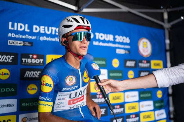 Lidl Deutschland Tour, Etappe 4, 23.08.2026 Isaac del Toro (MEX, UAE Team Emirates - XRG) Heilbronn Germany *** Lidl Germany Tour, Stage 4, August 23, 2026 Isaac del Toro (MEX), UAE Team Emirates (XRG), Heilbronn, Germany Copyright: xCarlaxHilgerx