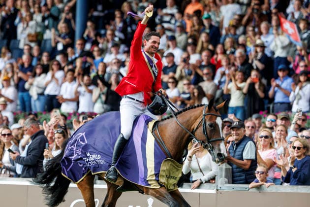 AACHEN - FEI World Championships 2026, AACHEN - FEI World Championships 2026 GUERDAT Steve (SUI), Dynamix de Belheme Medal ceremony Medaillenvergabe FEI Jumping World Championship, WM, Weltmeisterschaft Third Competition Individual Final Round B Aachen, Reitstadion Soers 23. August 2026 - *** 2026 FEI World Championships in Aachen, AACHEN FEI World Championships 2026 GUERDAT Steve SUI, Dynamix de Belheme Medal ceremony FEI Jumping World Championship Third Competition Individual Final Round B Aachen, Soers Equestrian Stadium August 23, 2026