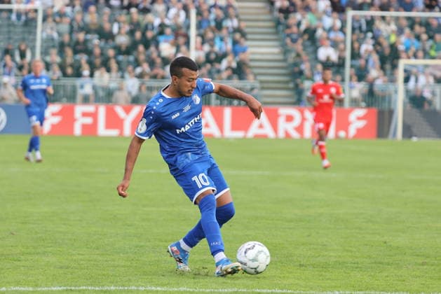 10 Pereira Rodrigues, Miguel (Krieschow) Fußball DFB-Pokal 2026 2027 1. Hauptrunde VfB Krieschow 1921 - 1. FSV Mainz 05 *** 10 Pereira Rodrigues, Miguel Krieschow Soccer DFB Cup 2026–2027 1st Round VfB Krieschow 1921 1 FSV Mainz 05