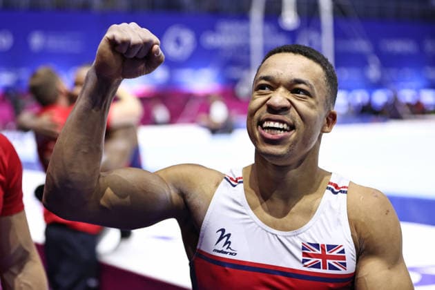 Joe Fraser, GBR, after seniors team-final at 2026 Europeans in Zagreb; 23 08 2026; *** Joe Fraser, GBR, after the seniors team final at the 2026 European Championships in Zagreb on August 23, 2026 